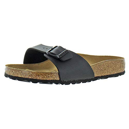 BIRKENSTOCK MADRID BIRKO-FLOR EVA SLIDE SANDALS MEN 5/WOMEN 7 (EU M38) - BLACK