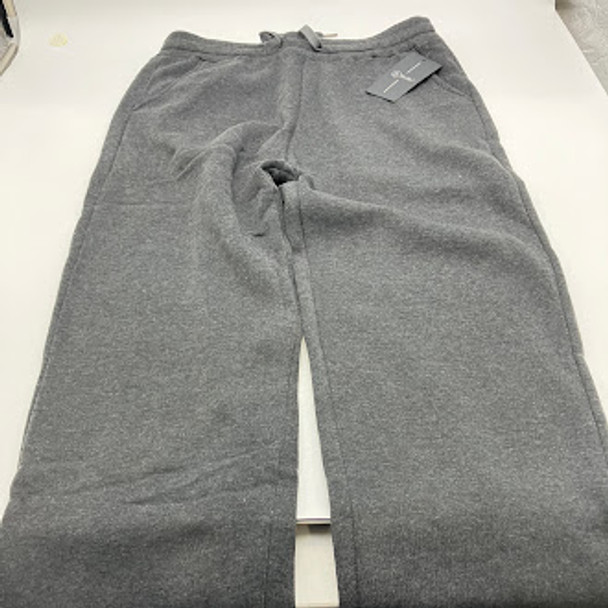BELLO WOMEN'S DRAWSTRING STRETCHY POCKETED SWEATPANTS - SIZE: M/L - DARK GRAY New