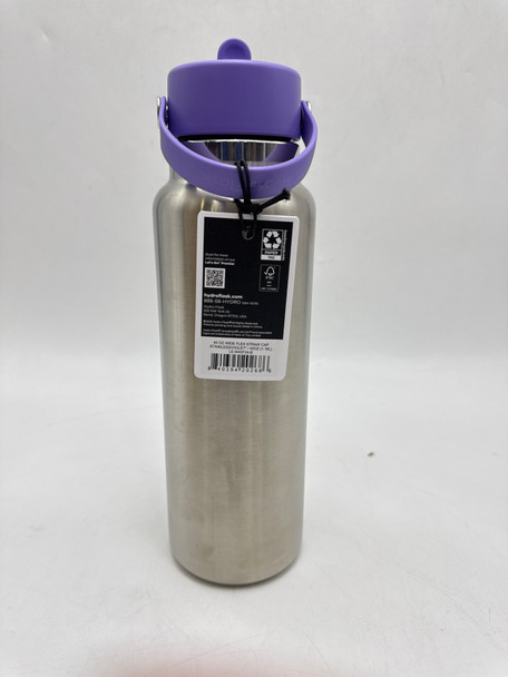 HYDRO FLASK WIDE MOUTH STAINLESS STEEL WATER BOTTLE - STAINLESS VIOLET