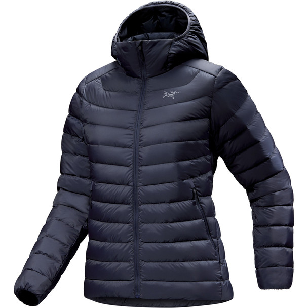 ARC'TERYX CERIUM SV HOODED DOWN JACKET - SIZE: WOMEN M - BLACK SAPPHIRE New