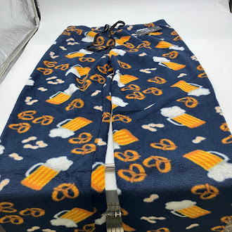 THEAMA TEK COLLECTION EXTRA SOFT LOUNGE PANT - SIZE: MEN L - NAVY W/ PRETZEL New