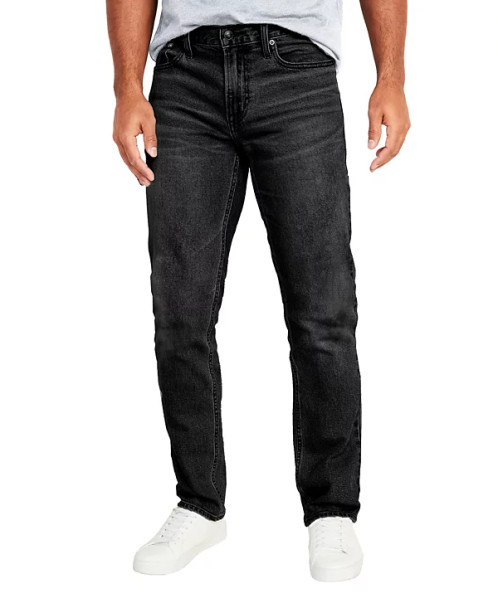 BLU ROCK MEN'S FLEX STRETCH SLIM STRAIGHT JEANS - SIZE: MEN 38X31 - BLACK New