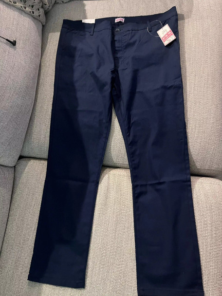 BASTION TRAIL MENS CHINO 4 WAY STRETCH PANTS - SIZE: MEN 40X31 - NAVY New