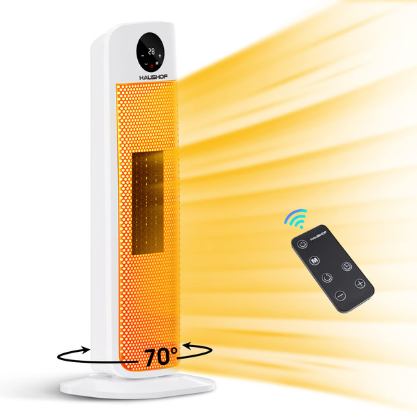HAUSHOF 1500W TOWER SPACE HEATER - WHITE