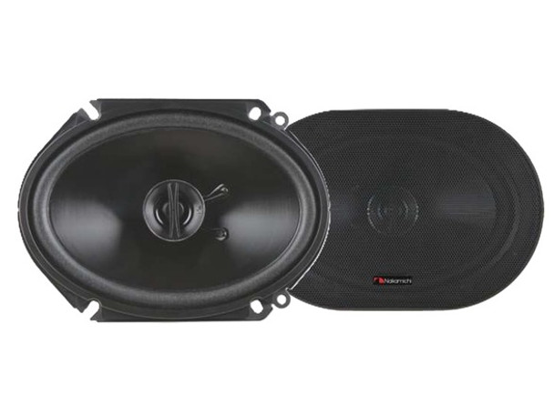NAKAMICHI 6×8" 2-WAY SPEAKERS 55W RMS 350W PEAK POWER 4Ω (PAIR) - BLACK