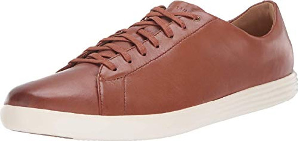 COLE HAAN MEN'S GRAND CROSSCOURT II SNEAKER WIDE WIDTH TAN LEATHER BRUSHED 10.5