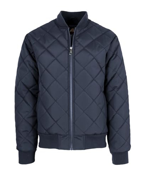 SPIRE DIAMOND QUILTED BOMBER ELITE JACKET - SIZE: MEN XL - NAVY New