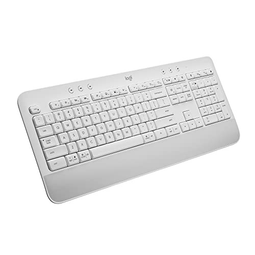 Logitech Signature K650 Comfort Full-Size Wireless Keyboard Wrist REST - WHITE