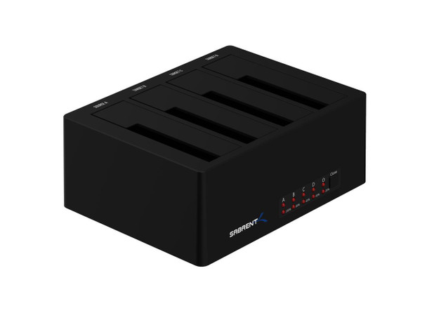 Sabrent 4-Bay USB 3.0 SATA 2.5in/3.5in SSD/HDD Docking Station (DS-U3B4)