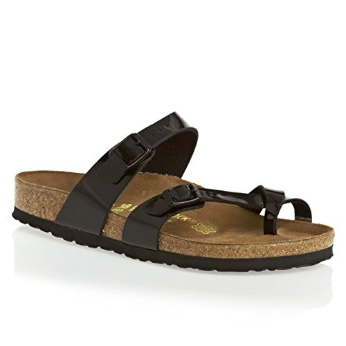 0071791 BIRKENSTOCK MAYARI UNISEX SANDALS BLACK SIZE MEN 8 WOMEN 10