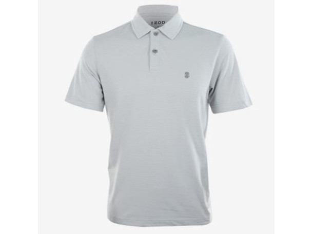 IZOD MEN'S MICRO STRIPE JACQUARD POLO - SIZE: MEN M - HARBOR MIST New