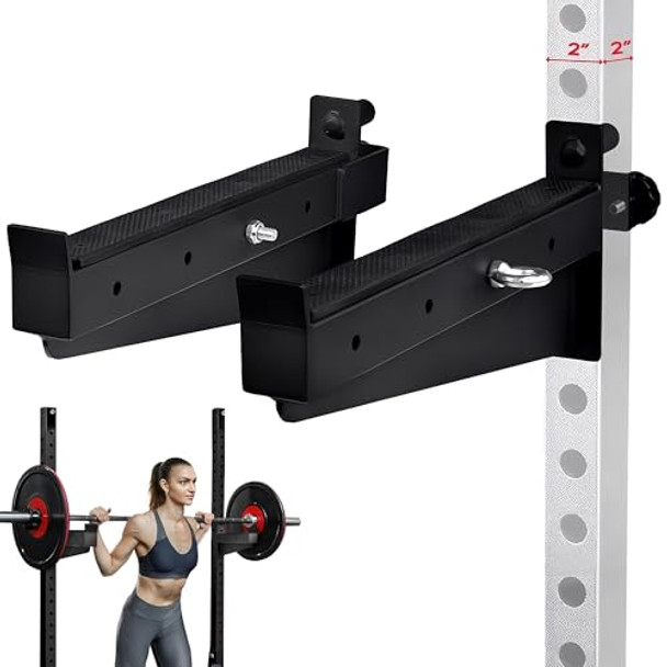 YES4ALL 1,000 LBS CAPACITY - PREMIUM SAFETY SQUAT BAR ATTACHMENT - BLACK