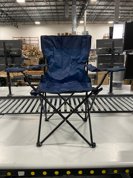 TREK OUTDOOR LIVING SOLUTIONS HEAVY DUTY CAMPING CHAIR - DARK BLUE New