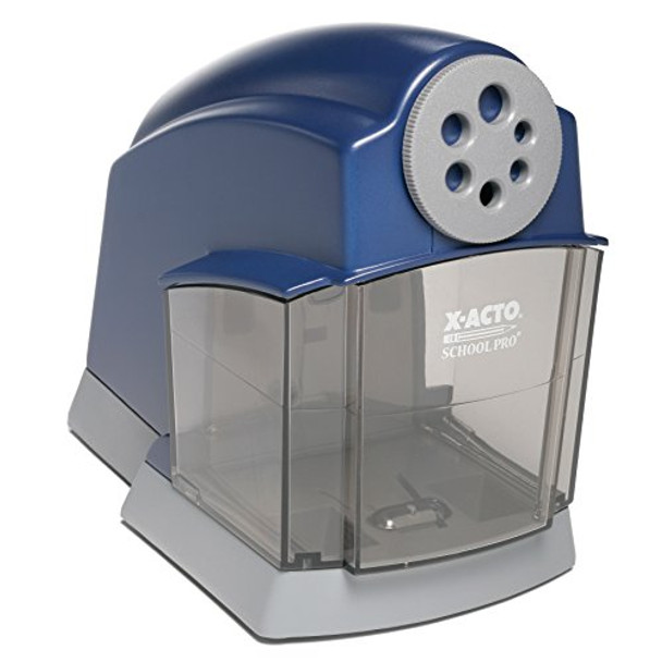 X-ACTO SCHOOL PRO DESKTOP ELECTRIC PENCIL SHARPENER 1670-BLUE/GRAY # EPI1670 X-ACTO SCHOOL PRO DESKTOP ELECTRIC PENCIL SHARPENER 1670-BLUE/GRAY # EPI1670