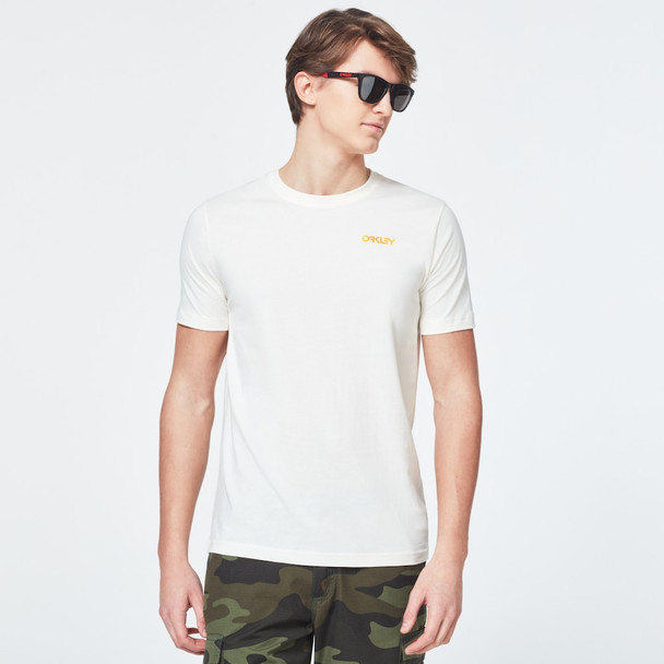 OAKLEY MEN'S HERITAGE 6 SHORT SLEEVE TEE - SIZE: MEN L - ARCTIC WHITE New