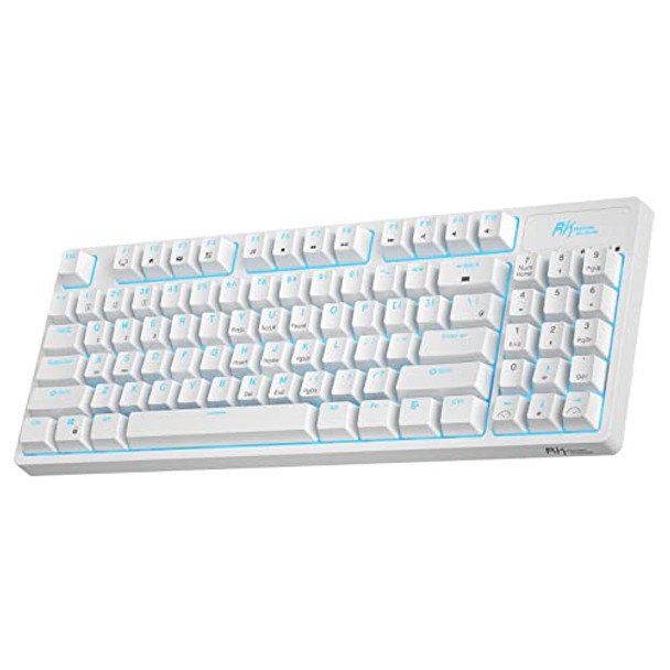 RK ROYAL KLUDGE RK89 85% Triple Mode BT5.0/2.4G/USB-C Hot Swappable Blue Switch RK ROYAL KLUDGE RK89 85% Triple Mode BT5.0/2.4G/USB-C Hot Swappable Blue Switch