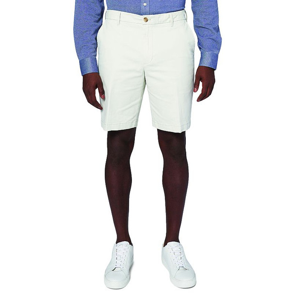 MEN'S IZOD SALTWATER STRETCH CHINO SHORTS - SIZE: MEN 32 - SILVER BIRCH New