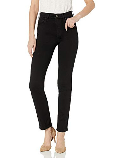 Levi's Women's 724 High Rise Straight Jeans Size 2M 26x32 Black New