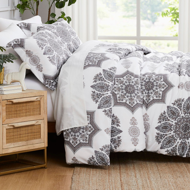 SOUTHSHORE FINE LIVING INC. OVERSIZED DUVET COVER INFINITY GRAY RM138098