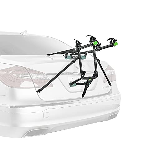 ALLEN SPORTS DELUXE 2-BIKE TRUNK MOUNT RACK - BLACK - GREEN/ BLACK