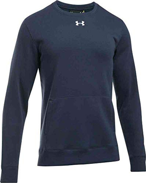 UNDER ARMOUR MEN'S RIVAL FLEECE 2.0 CREW PULLOVER - SIZE: MEN 2XL - NAVY New