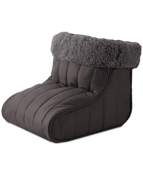 MICRO FLANNEL ELECTRIC FLEECE-LINED FOOT WARMER -MEDIUM - GRAY