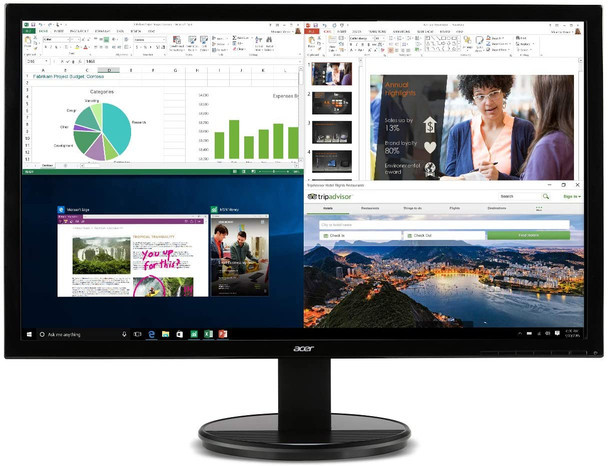 Acer K202HQL 19.5" HD 1366 x 768 Monitor HDMI & VGA port Black K202HQL Abi