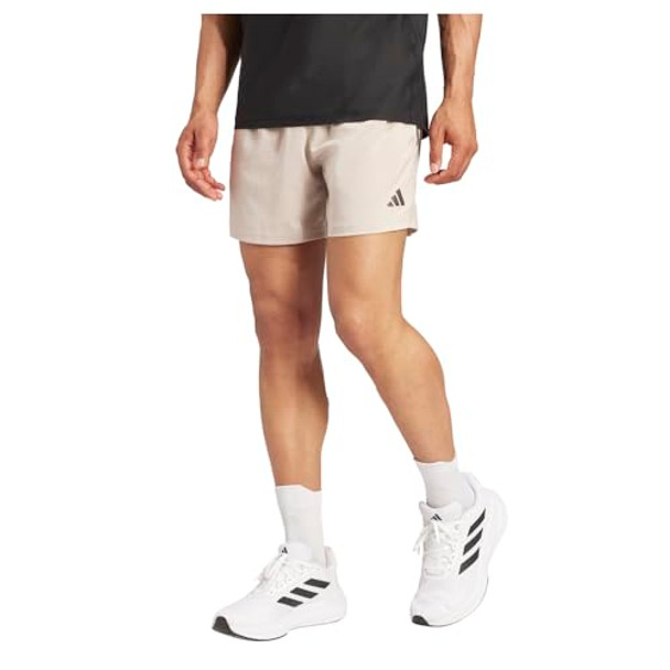 ADIDAS MEN'S AEROREADY OWN THE RUN SHORTS M9 WONDER BEIGE New