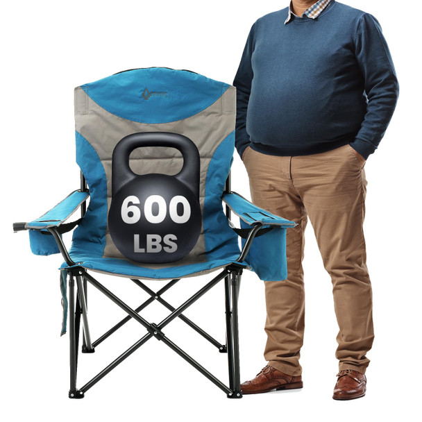 ARROWHEAD OUTDOOR XXL FOLDING PADDED CAMPING CHAIR KKS0331U - BLUE