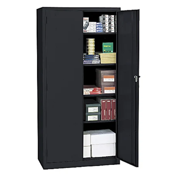 Realspace 36"W Steel 5-Shelf Cabinet 945822 - Black