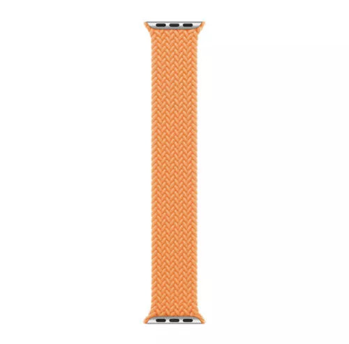 APPLE BRAIDED SOLO LOOP BAND - 45MM - SIZE 7 - BRIGHT ORANGE