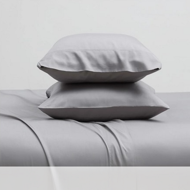 KATHY IRELAND 100% RAYON FROM BAMBOO COOLING SHEET SET (4-PIECE) QUEEN - GRAY New