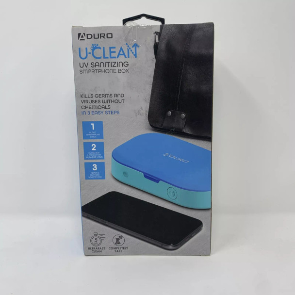 ADURO U-CLEAN UV SANITIZING SMARTPHONE BOX KILLS 99% BACTERIA VIRUSES FAST TEAL
