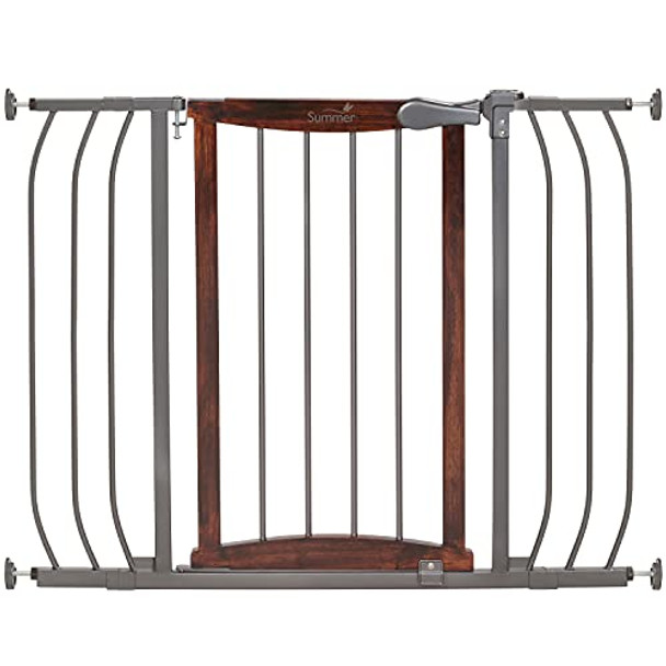 SUMMER INFANT SUMMER BY INGENUITY ANYWHERE WALK-THRU PET GATE - WALNUT/CHARCOAL