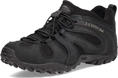 J099405 Merrell Men's Chameleon 8 Stretch Tactical Work Shoes, Black, Size 10.5