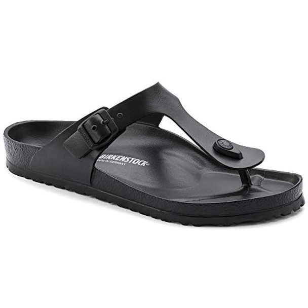 BIRKENSTOCK GIZEH EVA UNISEX SANDALS - SIZE: MEN 5 WOMEN 7 - BLACK