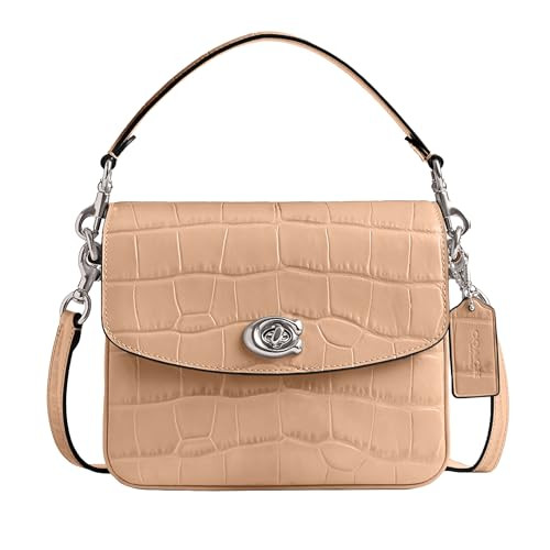 COACH WOMEN'S EMBOSSED CROC CASSIE CROSSBODY 19 BAG ONE SIZE - BUFF New