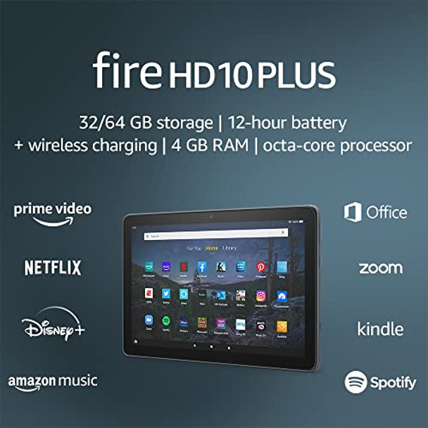 AMAZON FIRE HD 10 PLUS TABLET, 10.1" 1080P FULL HD 32 GB T76N2P - SLATE
