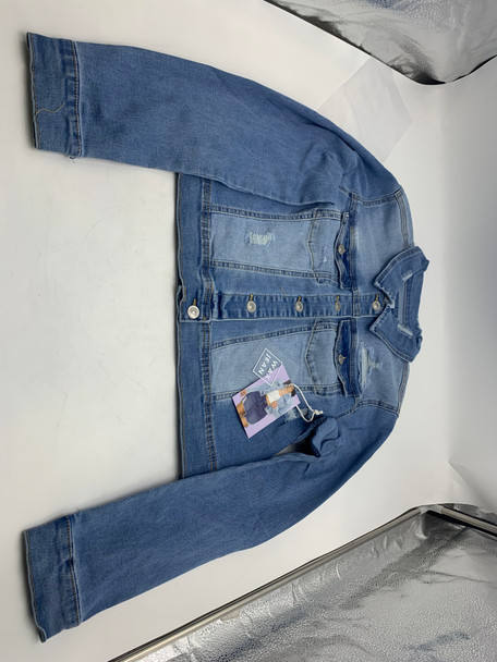 WAX JEAN WOMENS JEAN JACKET - SIZE: WOMEN S - LIGHT BLUE New WAX JEAN WOMENS JEAN JACKET - SIZE: WOMEN S - LIGHT BLUE New