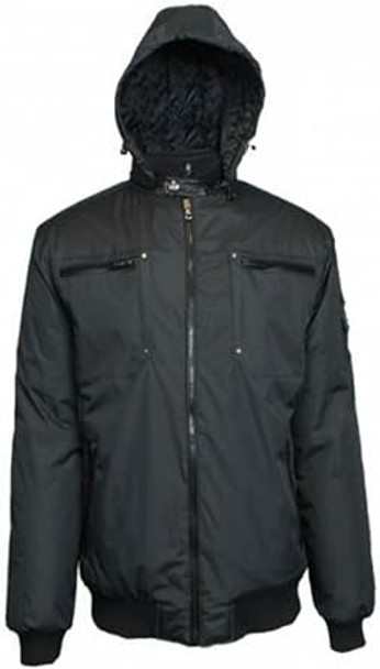 SPIRE MEN'S HEAVYWEIGHT MOTO JACKET AMPED - SIZE: MEN L - BLACK New SPIRE MEN'S HEAVYWEIGHT MOTO JACKET AMPED - SIZE: MEN L - BLACK New