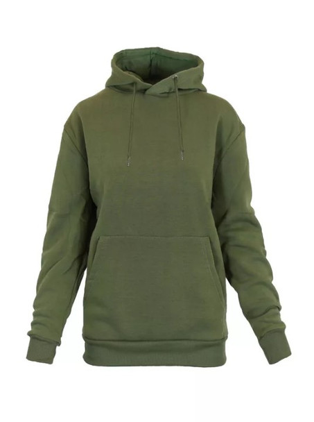 RUDOLPH WOMEN'S HEAVYWEIGHT LOOSE FIT FLEECE LINED PULLOVER - SIZE: 3XL - OLIVE