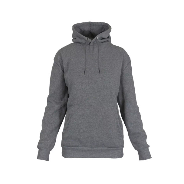 RUDOLPH WOMEN'S HEAVYWEIGHT LOOSE FIT FLEECE LINED PULLOVER HOODIE L - CHARCOAL