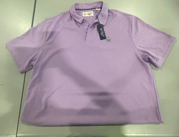ORIGINAL PENGUIN MEN'S SHORT SLEEVE POLO - SIZE: MEN XL - PURPLE