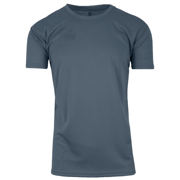 GALAXY BY HARVIC MEN PERFORMANCE ACTIVE SHORT SLEEVE TEE - SIZE SMALL - CHARCOAL New