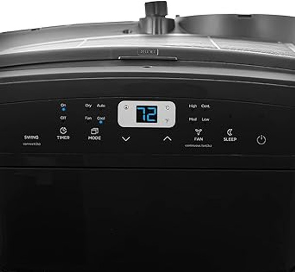MIDEA 10,300 BTU (13,500 BTU ASHRAE) 115V SMART PORTABLE AIR CONDITIONER - BLACK