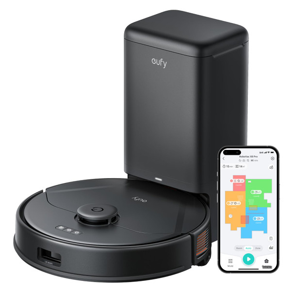 Eufy X8 Pro Robot Vacuum Self-Empty Station Twin-Turbine 2X 4,000 Pa Suction