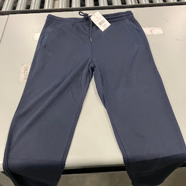 BASTION TRAIL MEN'S FLEECE DRAWSTRING JOGGER PANTS - SIZE: MEN M - NAVY New
