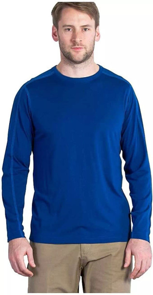 EXOFFICIO MEN'S LONG SLEEVE SHIRT NIOCLIME - SIZE: MEN 2XL - BLUE New
