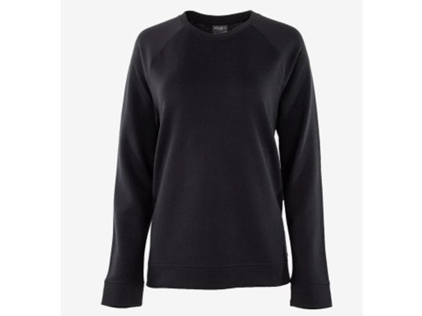 EDDIE BAUER WOMEN'S RAGLAN SWEATSHIRT - SIZE: WOMEN XL - BLACK New