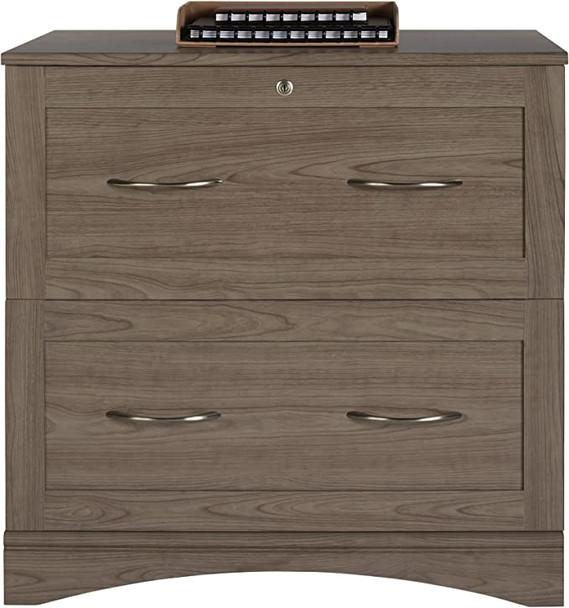Realspace Pelingo 31”W Lateral 2-Drawer File Cabinet 271339 - Gray